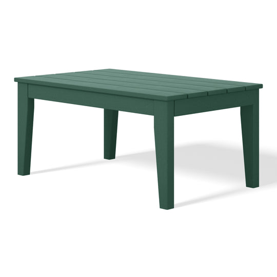 Malibu Low Outdoor HDPE Patio Rectangle Coffee Table