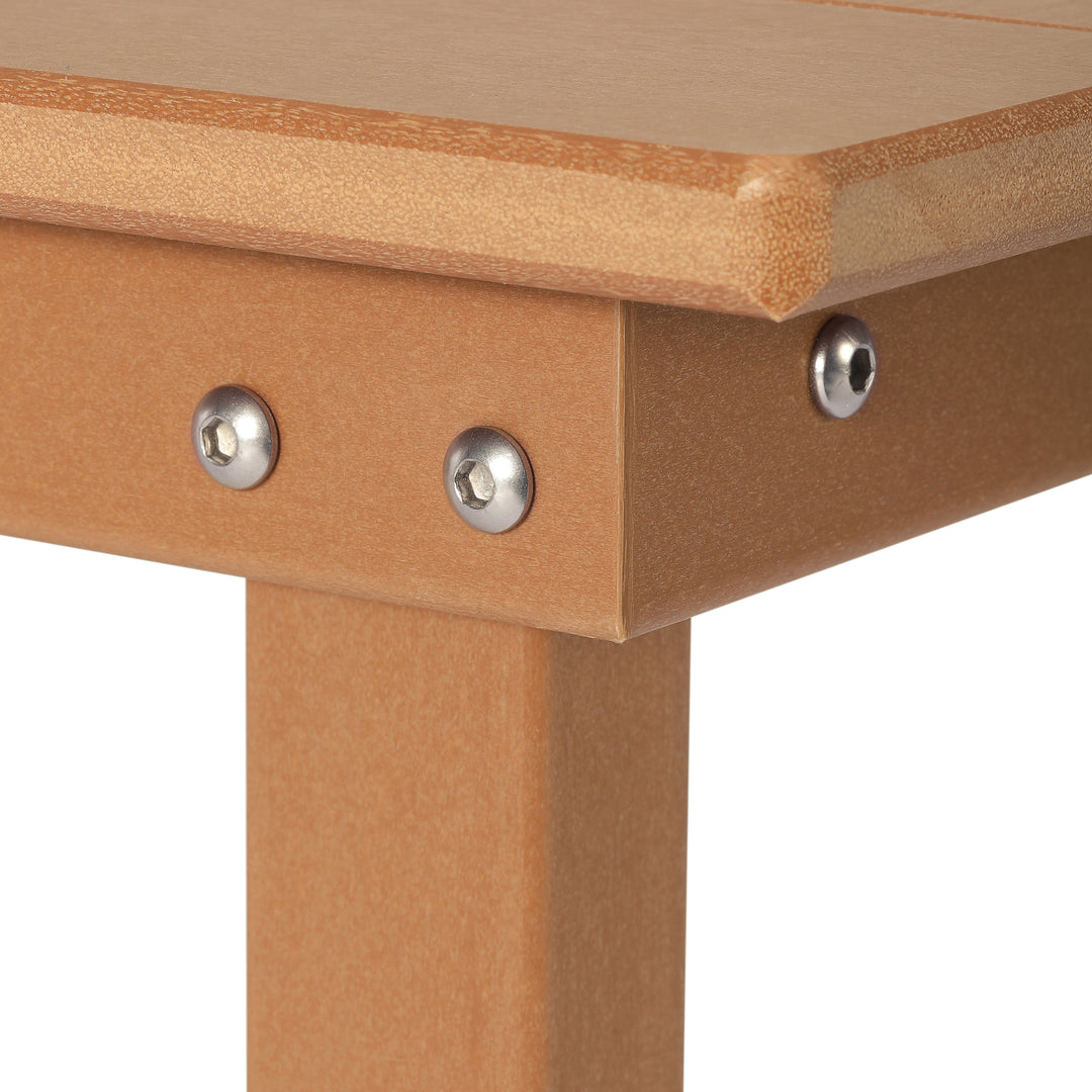 Malibu 65" Outdoor Patio Trestle Dining Bench