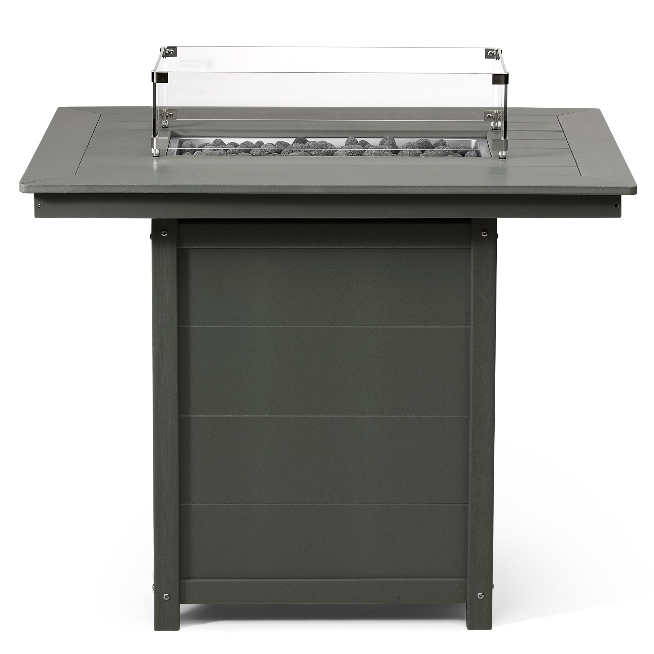 Helios 46" Modern Outdoor Patio Gas Propane Rectangle Fire Pit Table