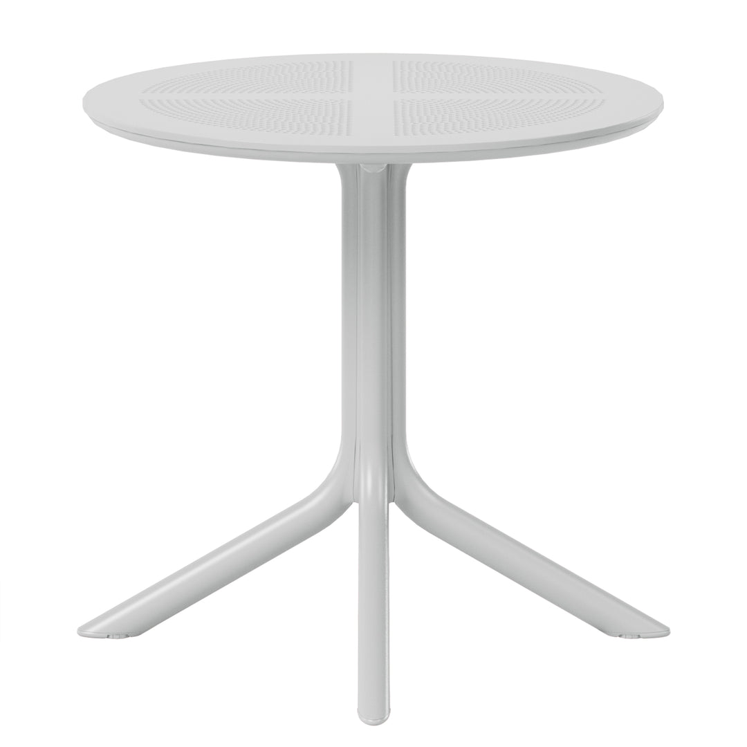 Playa 31.5" Round Plastic Outdoor Patio Dining Table for 4
