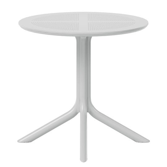 Playa 31.5" Round Plastic Outdoor Patio Dining Table for 4