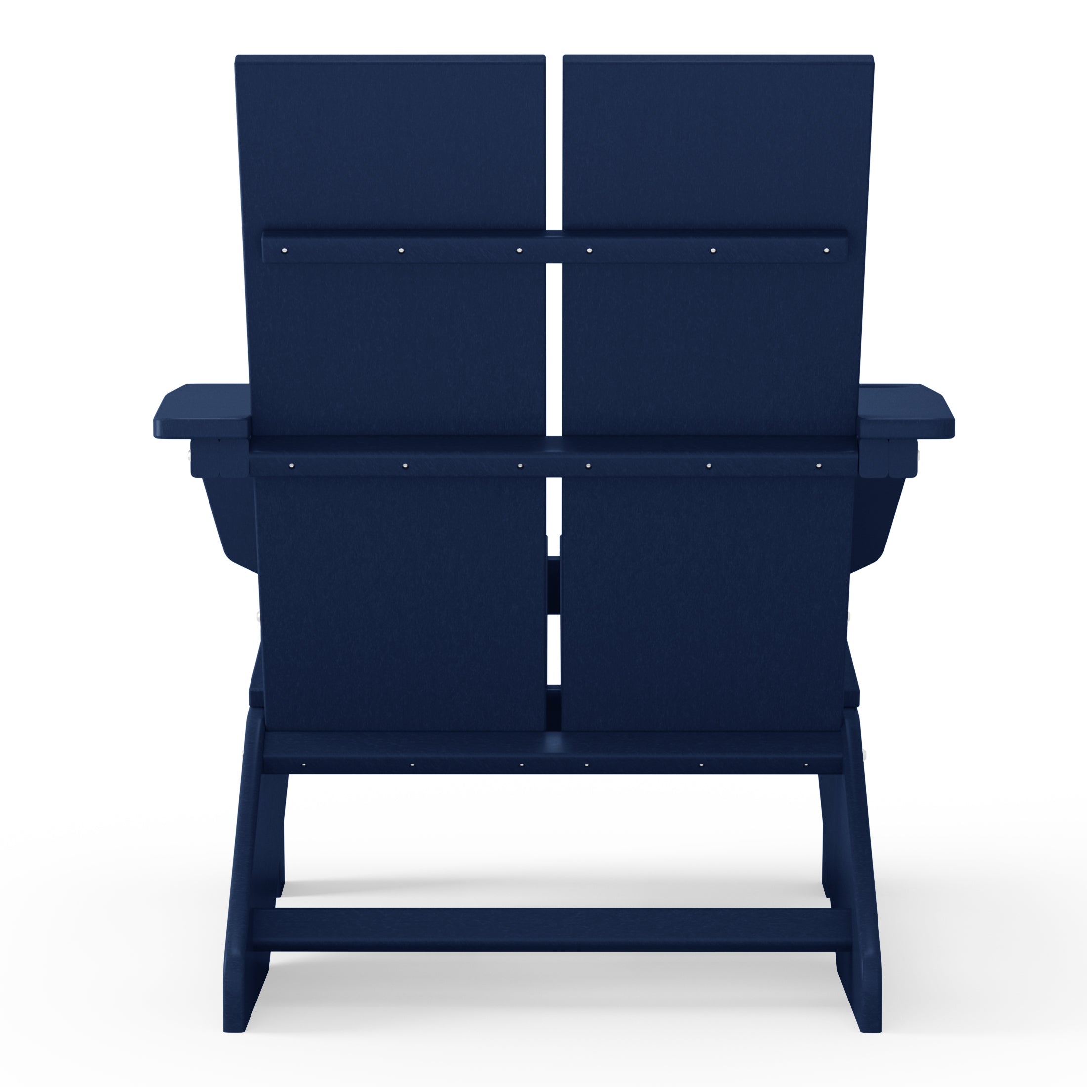 Riviera Outdoor HDPE Modern Adirondack Chair with Cup Holder