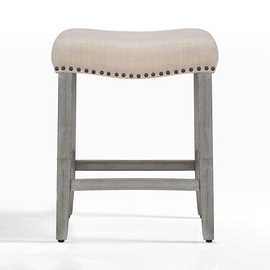Lenox 24" upholstered nail head bar counter stool