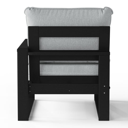 Outdoor Patio HDPE Right Arm Facing Sectional Corner Chair with Patio Cushions