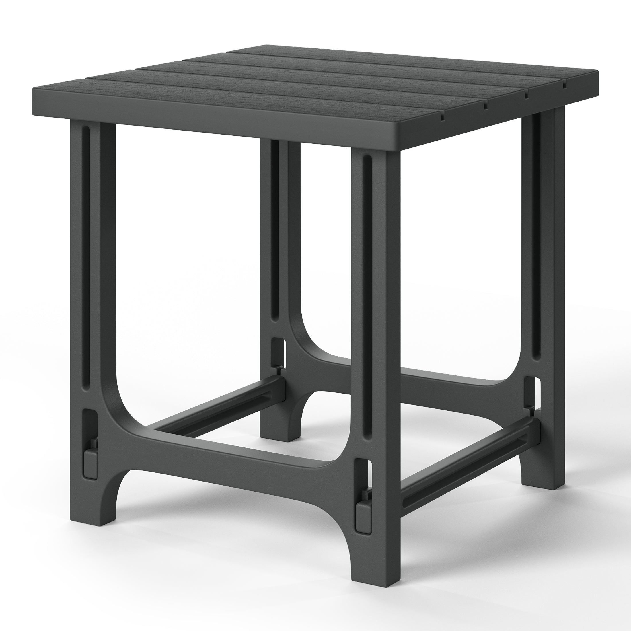 Azura Outdoor 18" HDPE Square Adirondack Patio Side Table