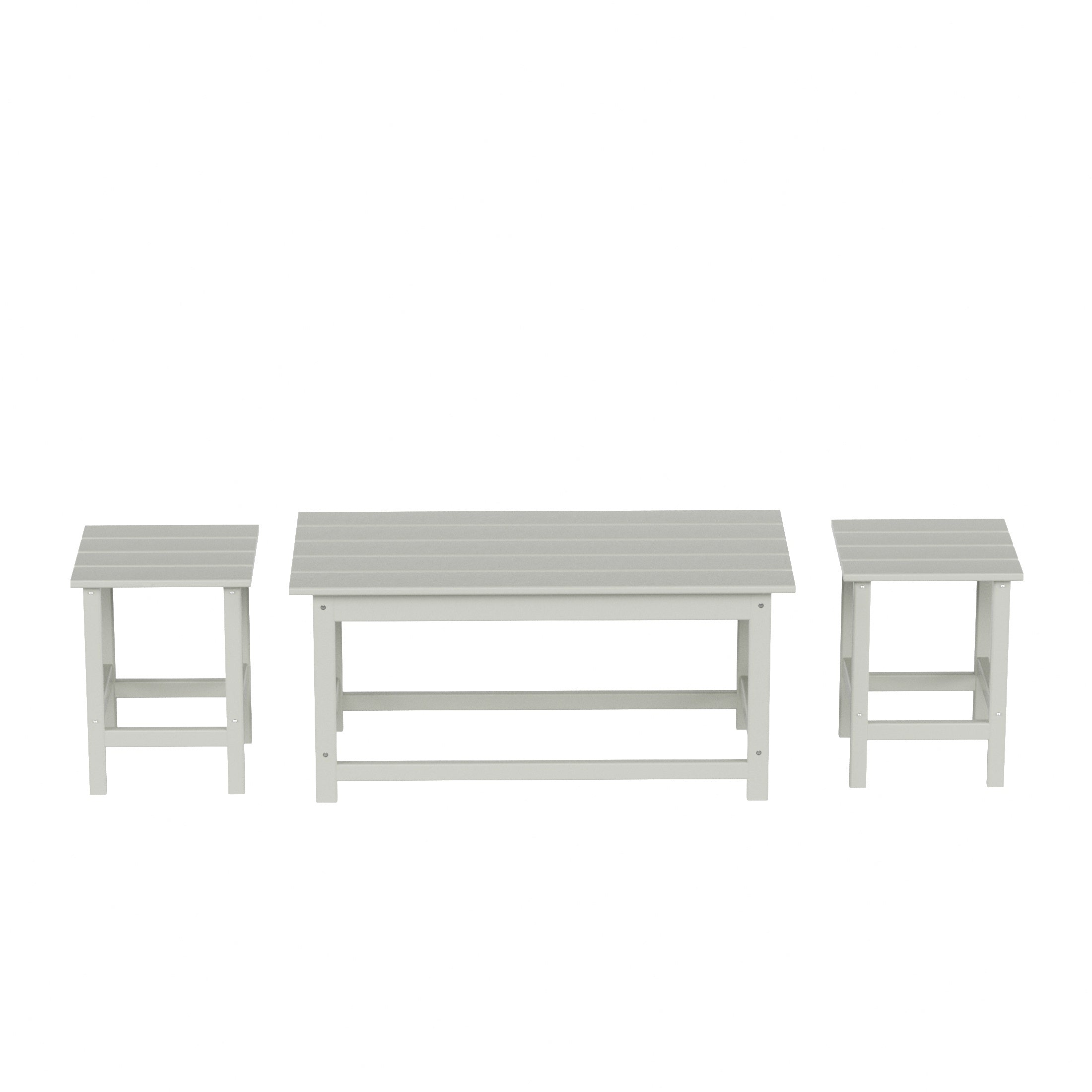 Malibu 3-Piece set outdoor Coffee and Side table for Adirondack chair