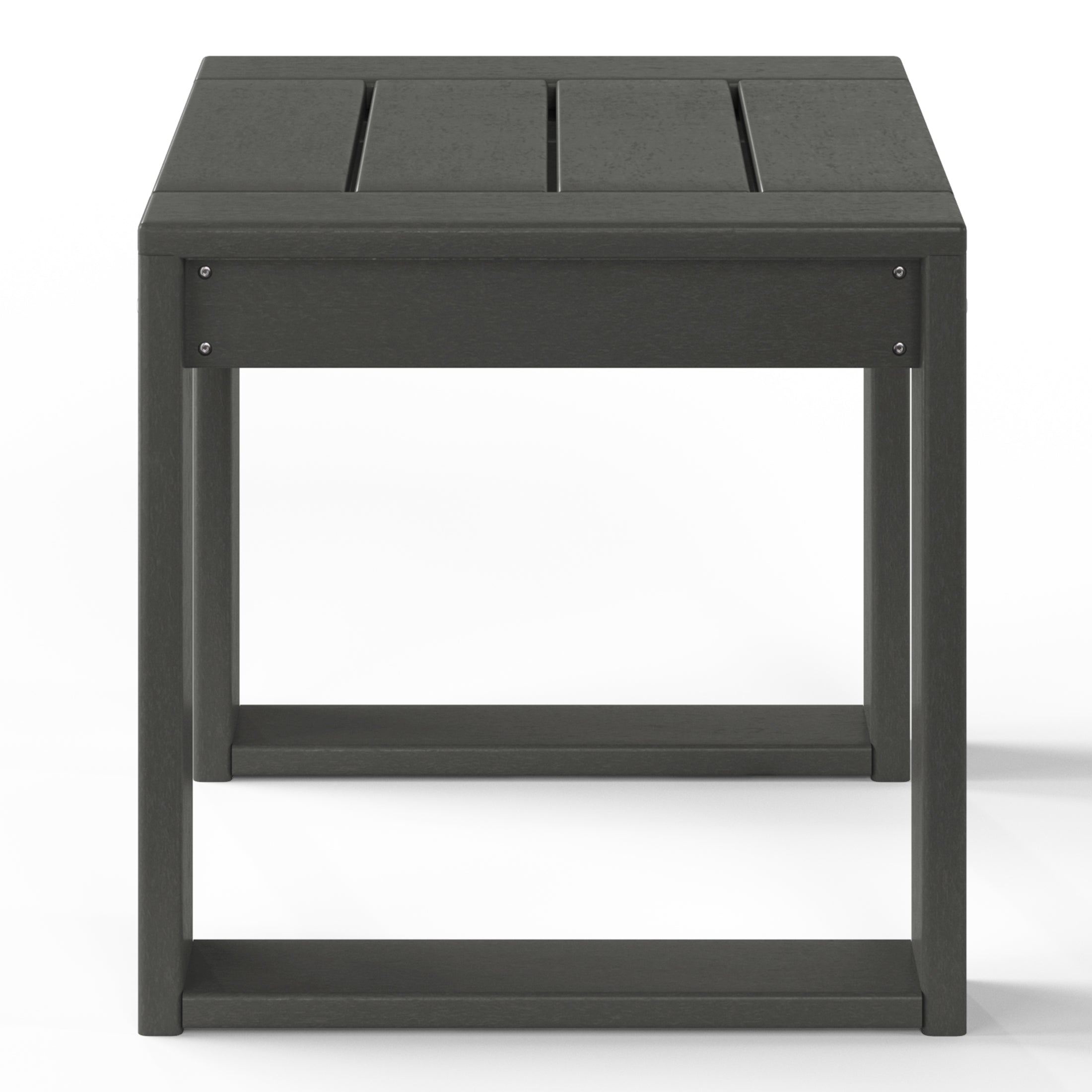 Montara Modern Outdoor HDPE Rectangle Patio Side Table