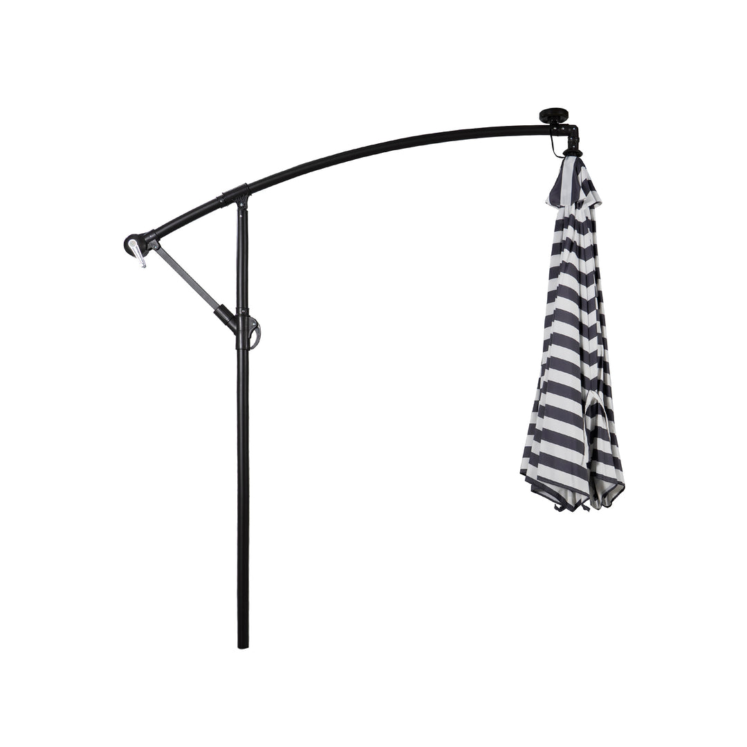 Albert 10 Ft Outdoor Solar LED Cantilever Umbrella