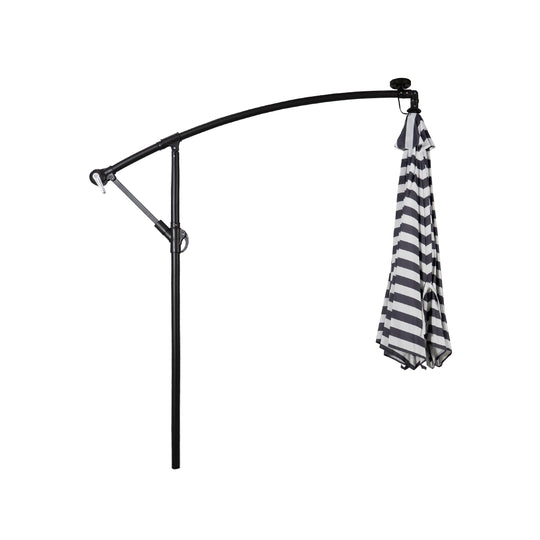 Albert 10 Ft Outdoor Solar LED Cantilever Umbrella