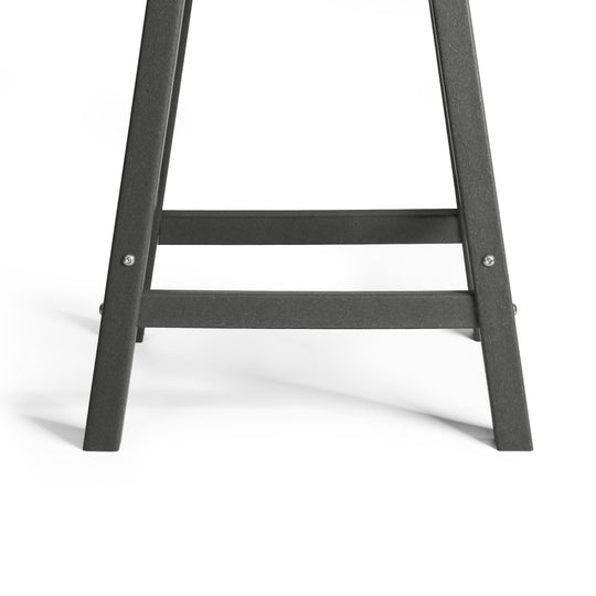 Malibu 24" HDPE Outdoor Patio Counter Height Bar Stools (Set of 2)