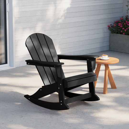 Malibu Westintrends Outdoor / Patio Poly Adirondack rocking chair