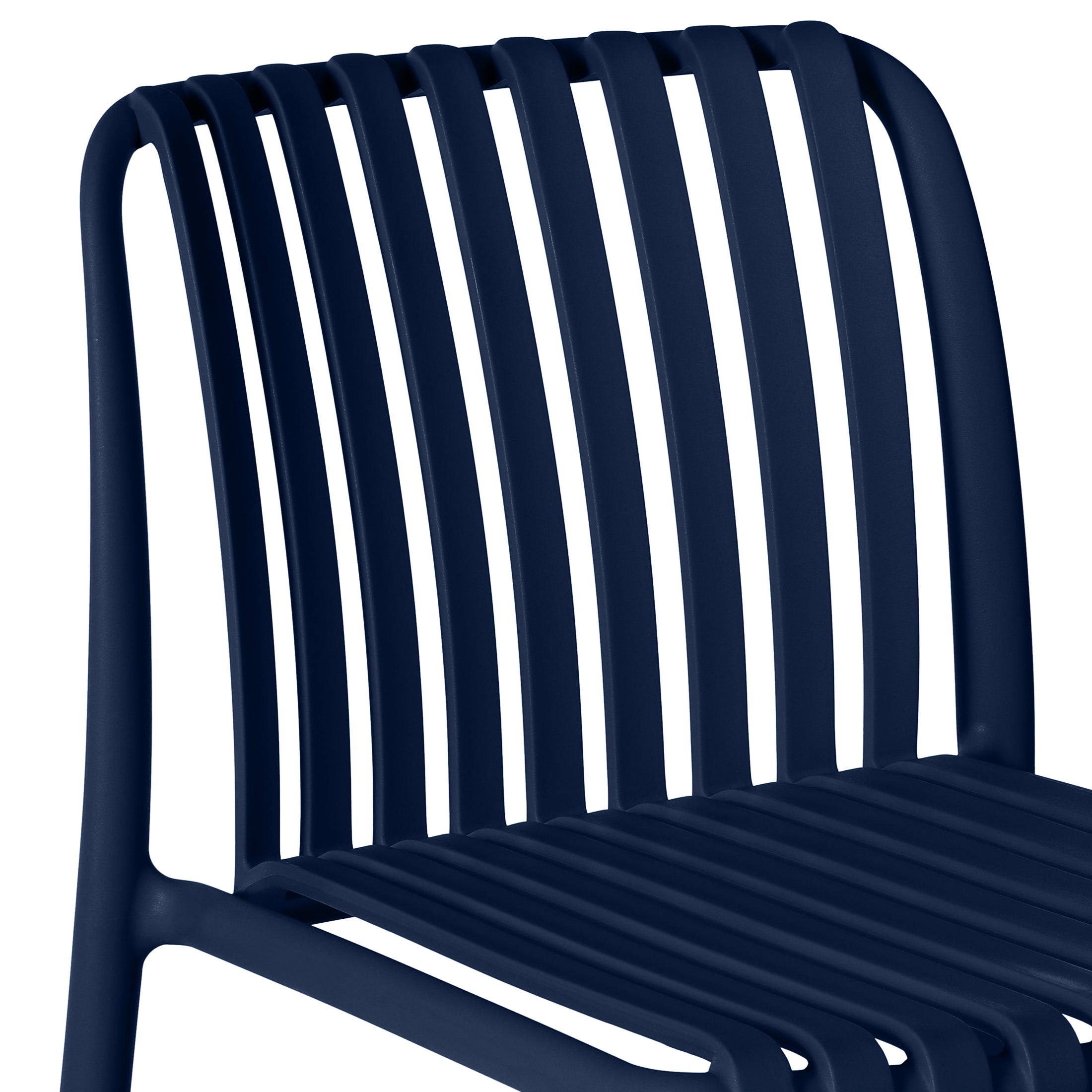 Playa 29.5" Outdoor Modern Polypropylene Plastic Patio Bar Height Stools (Set of 2)