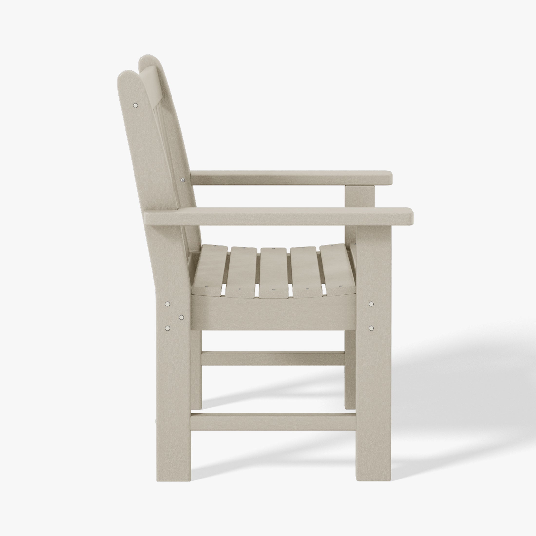 Malibu Outdoor Patio 3-Piece HDPE Adirondack Garden Chairs with Square Adirondack Side Table Set