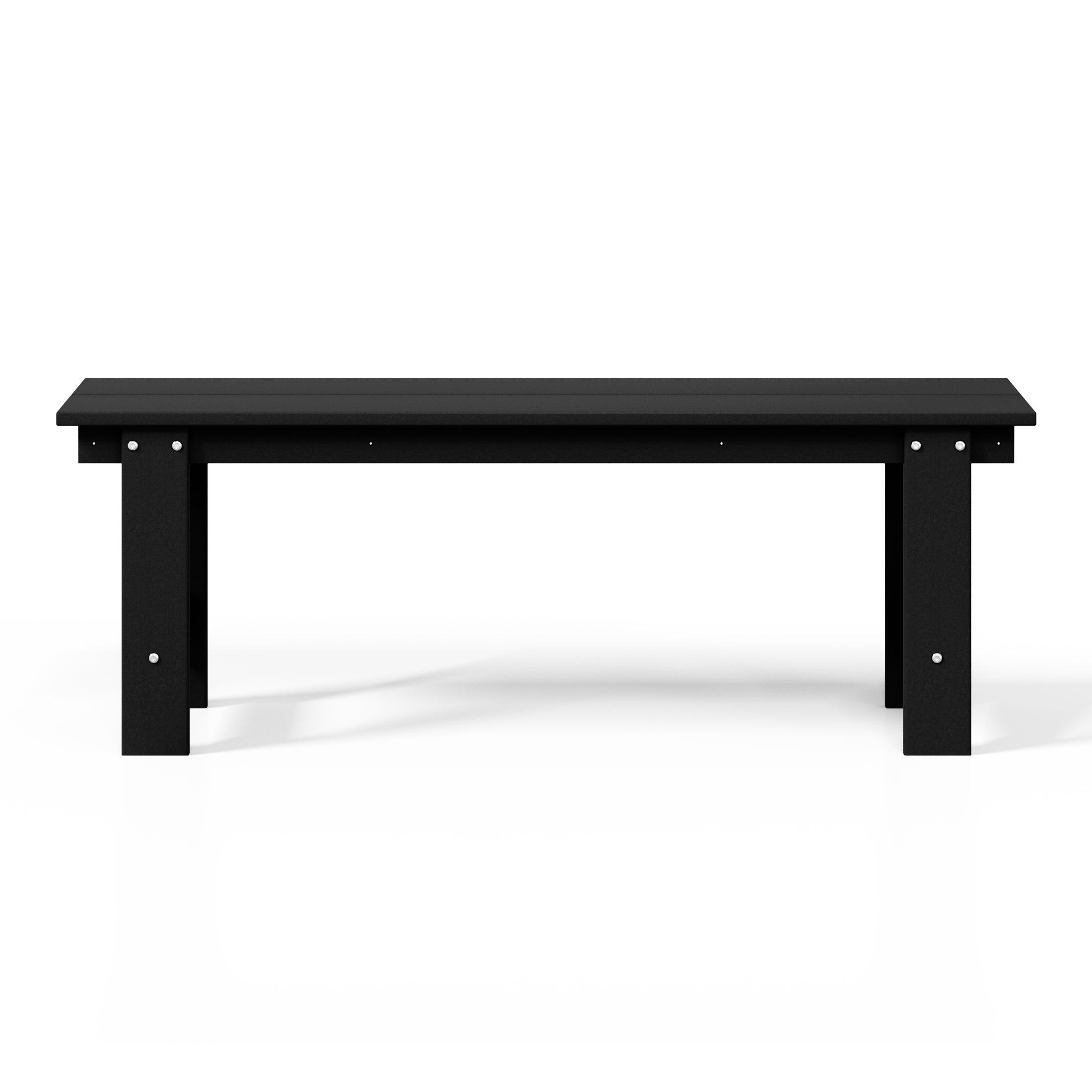 Ashore Outdoor HDPE 48" Modern Backless Patio Bench