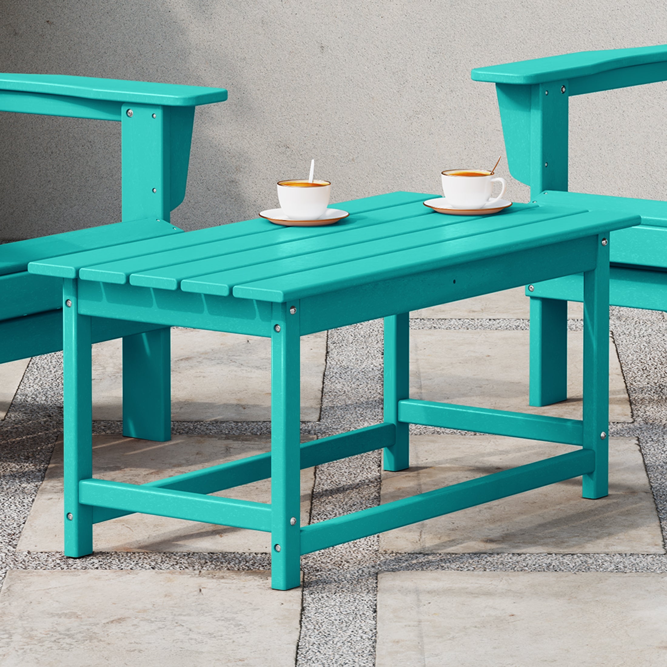 Malibu 35" length outdoor Coffee table for Adirondack chair