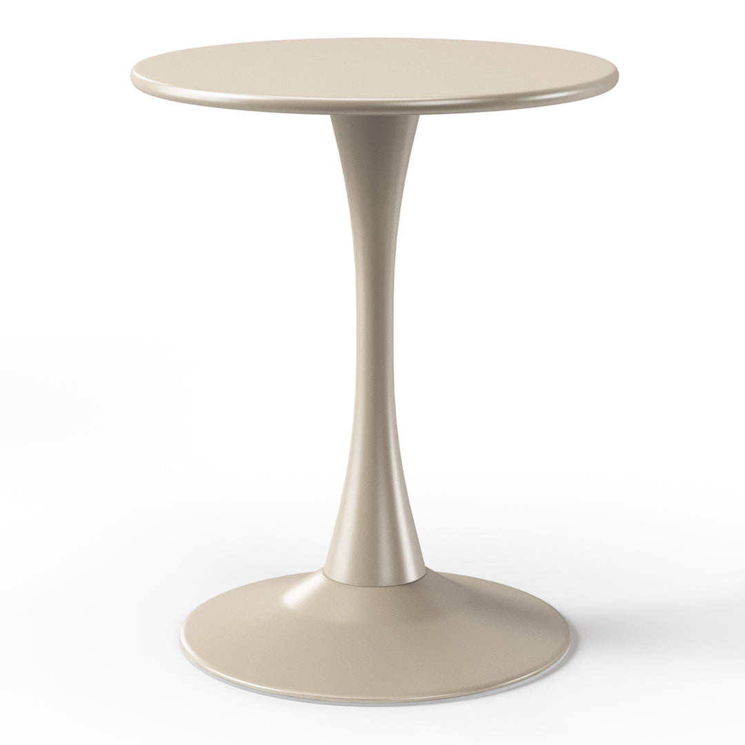 Playa 23.5" Round Outdoor Indoor Metal Cocktail Dining Table