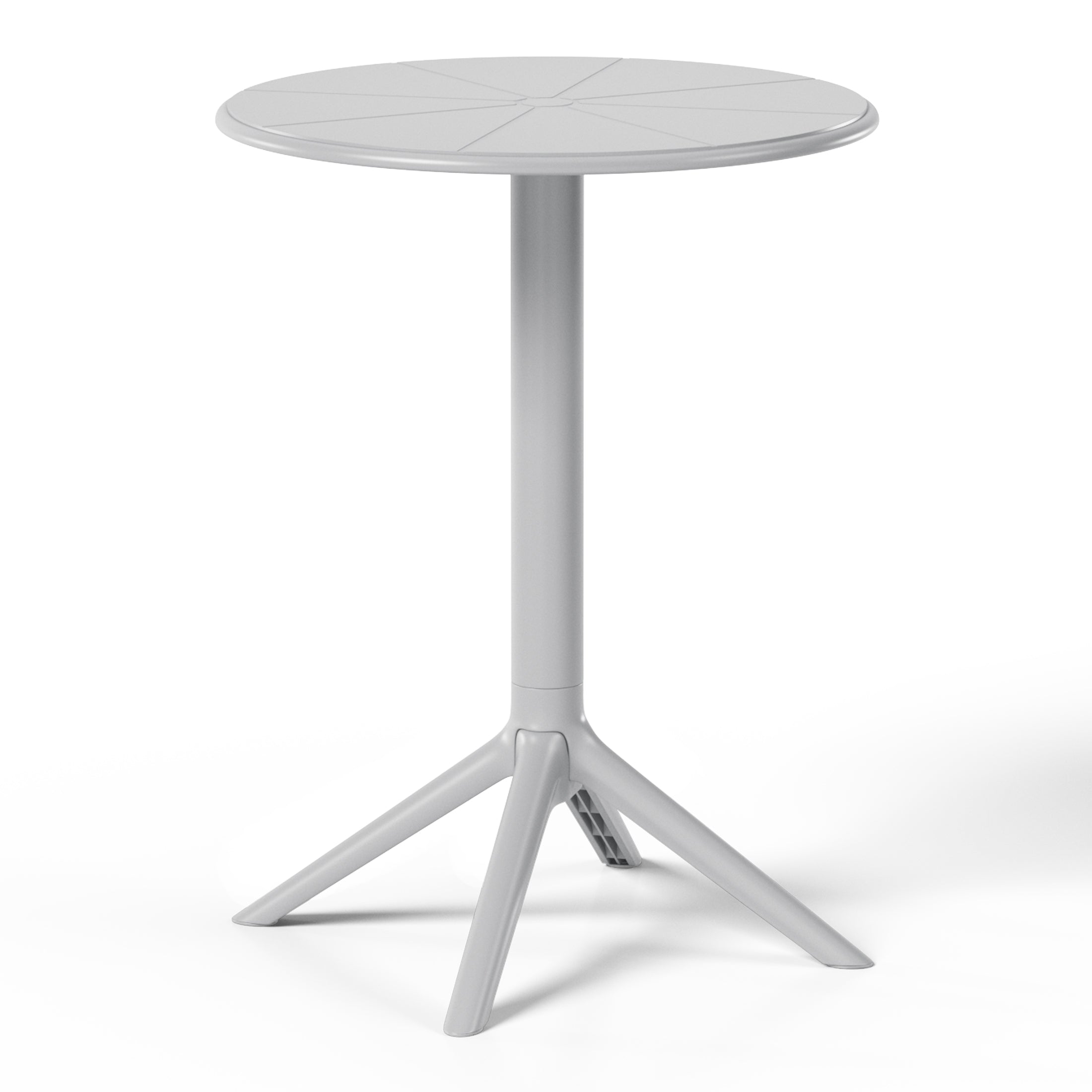 Playa 23.5" Outdoor Polypropylene Resin Round Patio Bistro Dining Table for 2