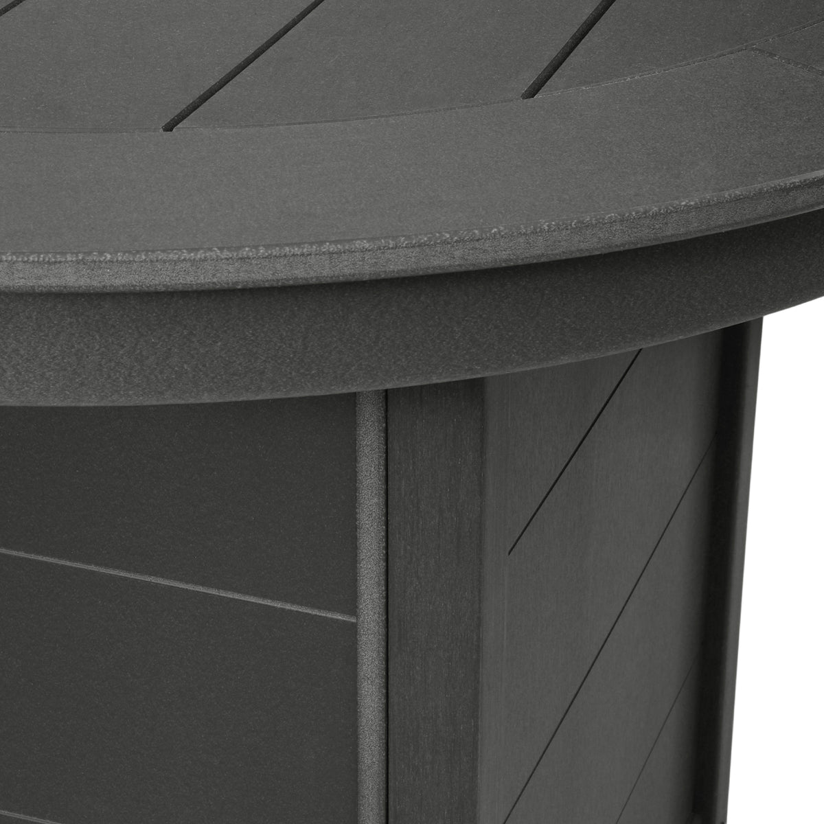 Helios 47" Modern Outdoor Patio Propane Round Counter Height Fire Pit Table