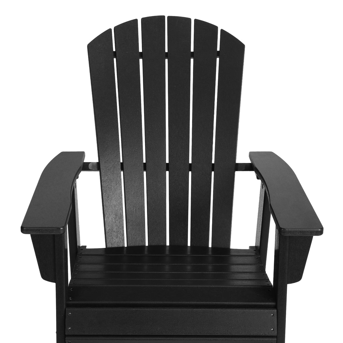 Dylan Outdoor Patio Shell-back Adirondack Dining Chair Weather Resistant