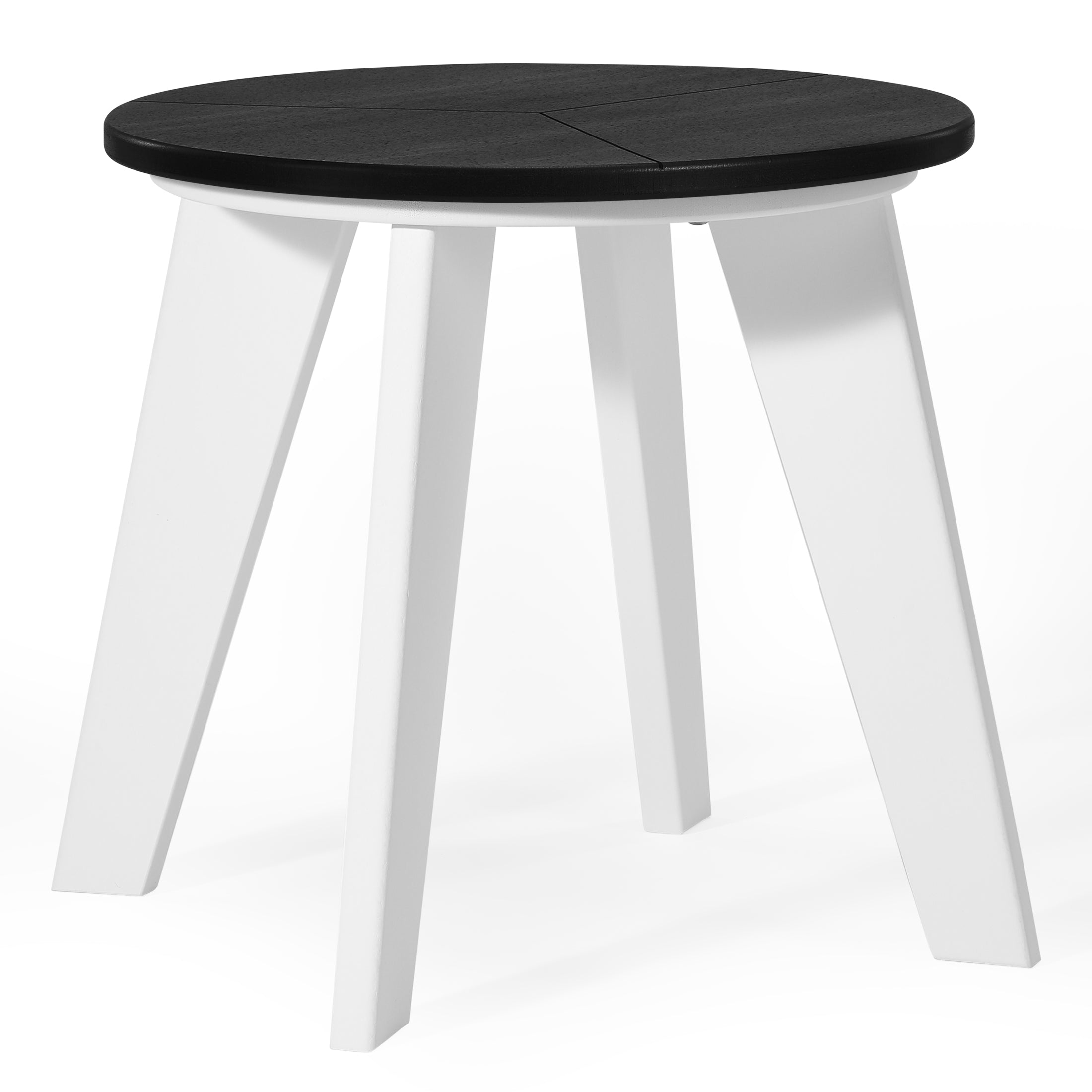 Pacifica HDPE Plastic Outdoor Round Adirondack Patio Side Table