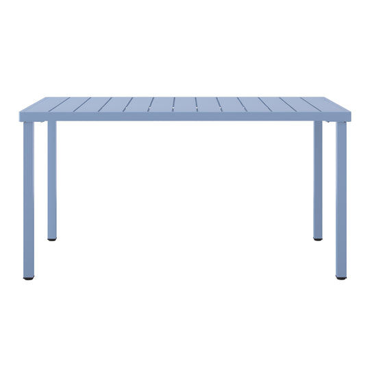 Playa 59" Iron Metal Outdoor Rectangular Patio Dining Table For 6