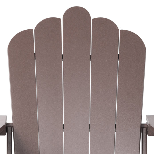 Highland 4-Piece Adirondack Chairs with Cup Holders and Table Set