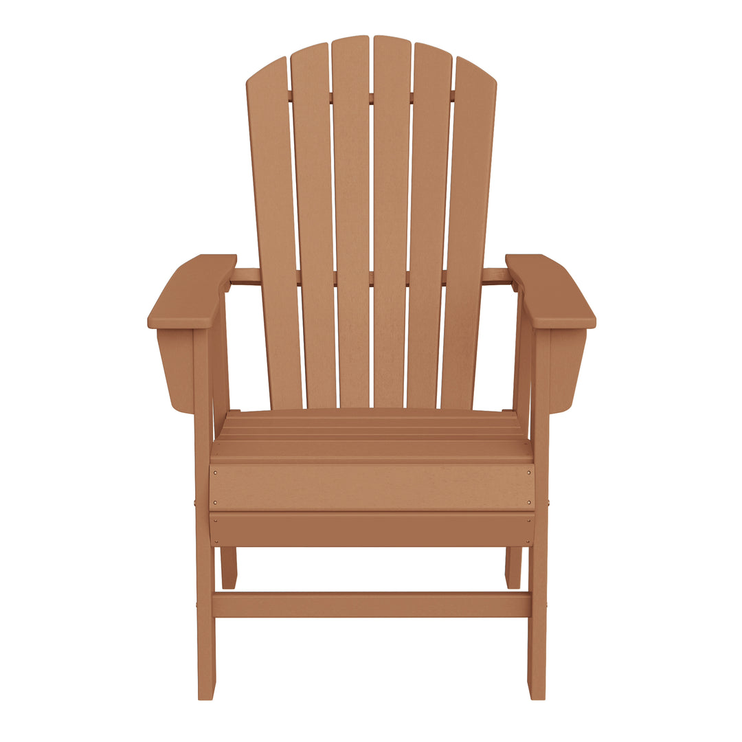 Dylan Outdoor Modern HDPE Adirondack Patio Dining Chairs (Set of 2)