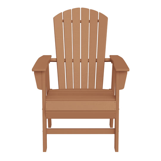 Dylan Outdoor Modern HDPE Adirondack Patio Dining Chairs (Set of 2)