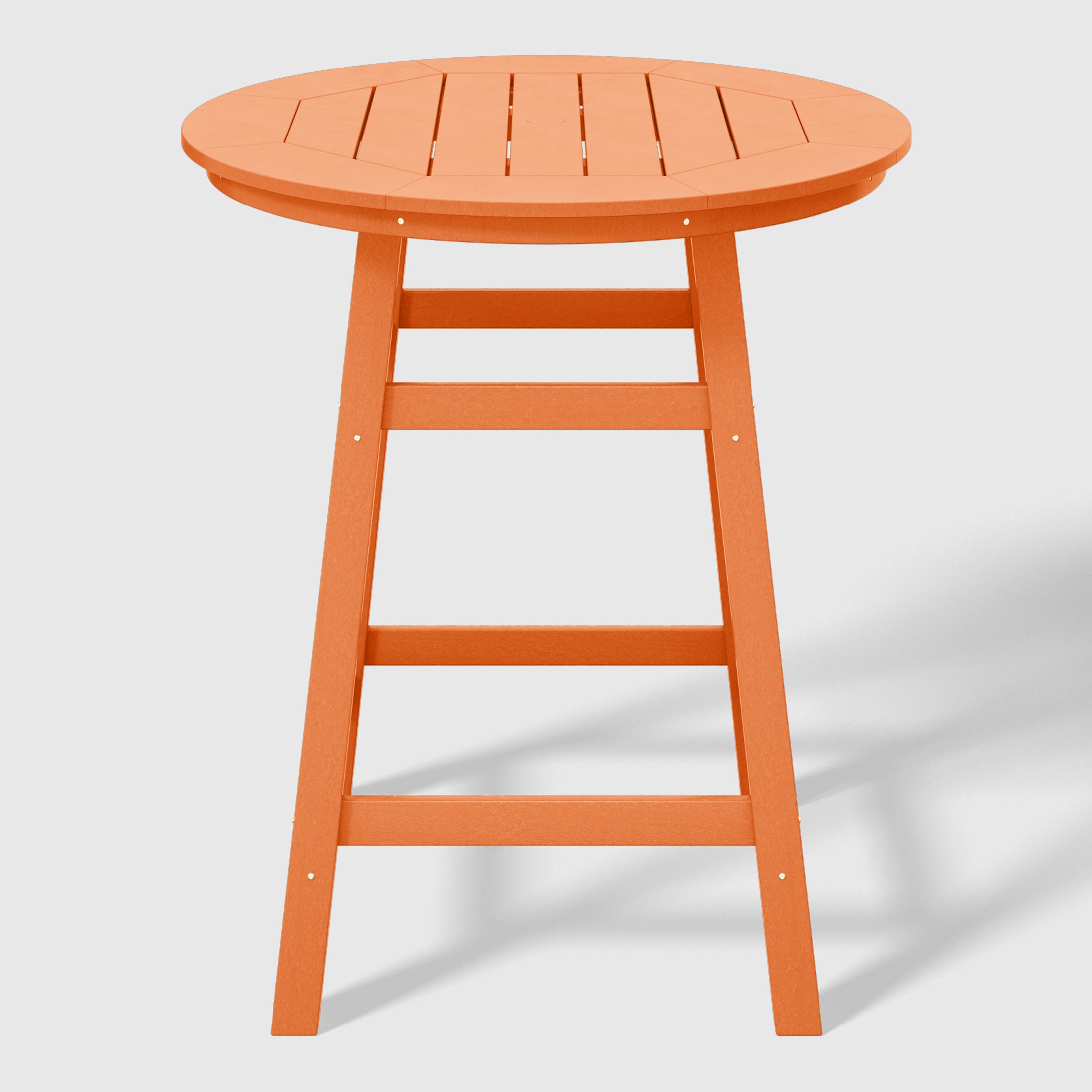 Malibu Outdoor 35" HDPE Round Patio Counter Height Bar Table