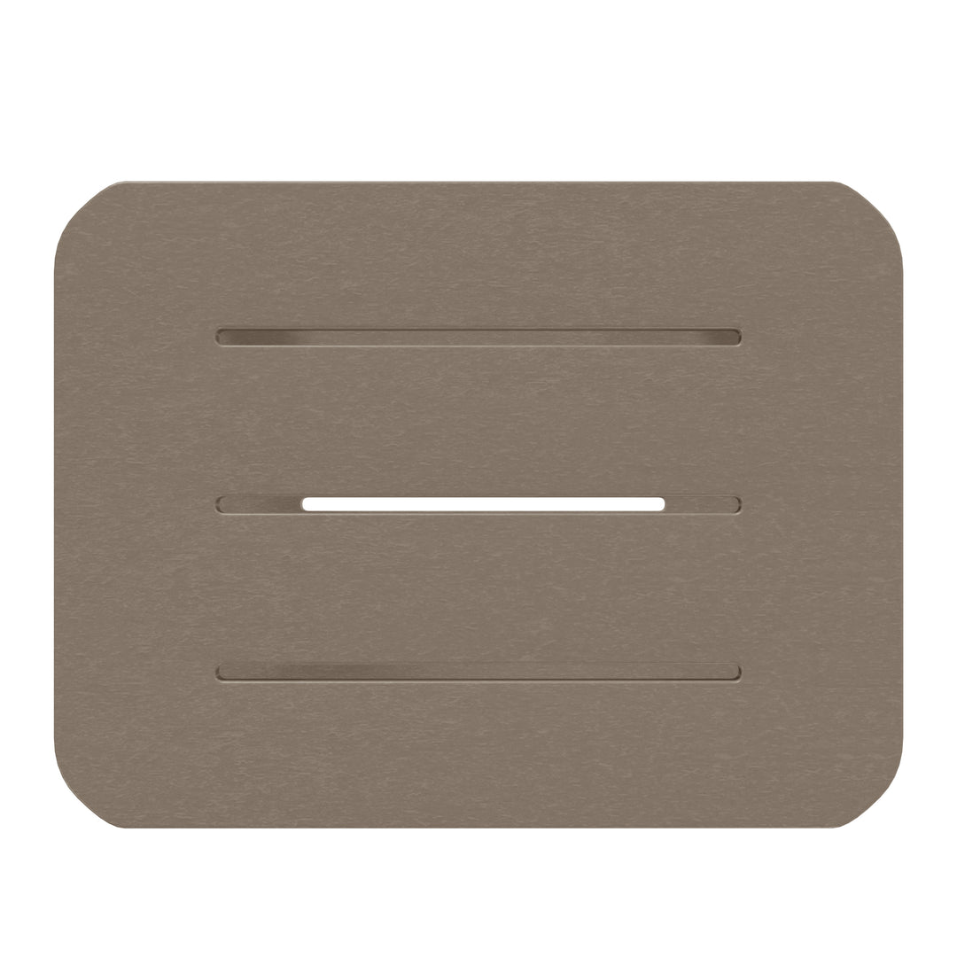 Aruba 2-Tier Outdoor HDPE Modern Adirondack Square Patio Side Table