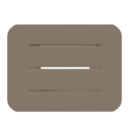 Aruba 2-Tier Outdoor HDPE Modern Adirondack Square Patio Side Table