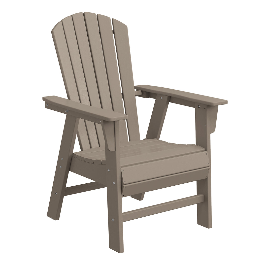 Dylan Outdoor Modern HDPE Adirondack Patio Dining Chairs (Set of 2)