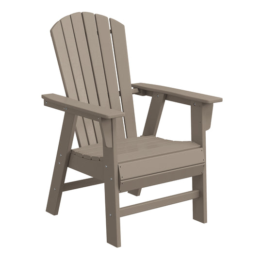 Dylan Outdoor Modern HDPE Adirondack Patio Dining Chairs (Set of 2)