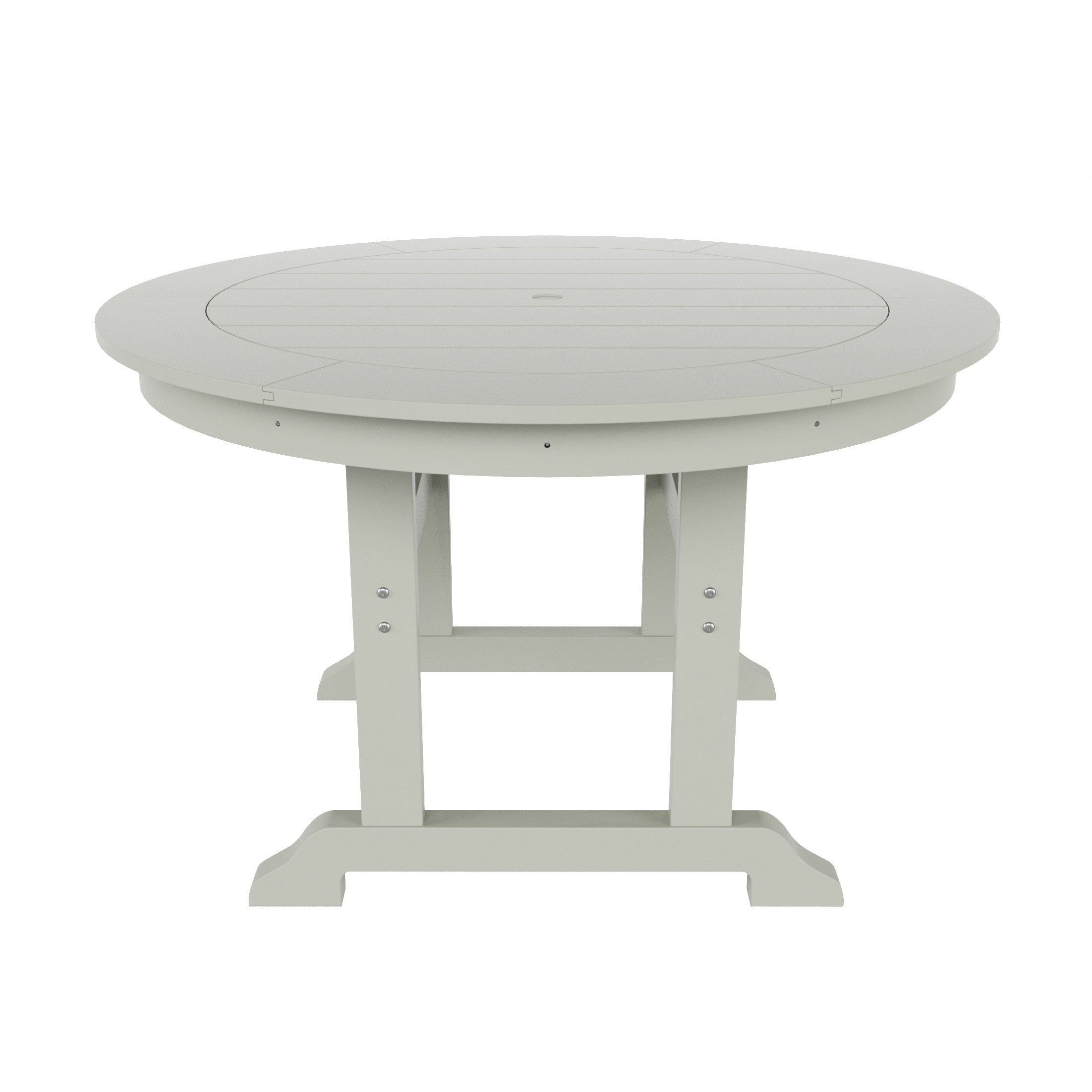 Malibu 5 Piece Outdoor Patio Dining Round Table and Curved Back Armchair Set