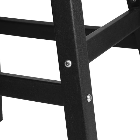 Malibu 24" HDPE Outdoor Patio Counter Height Bar Stools (Set of 2)