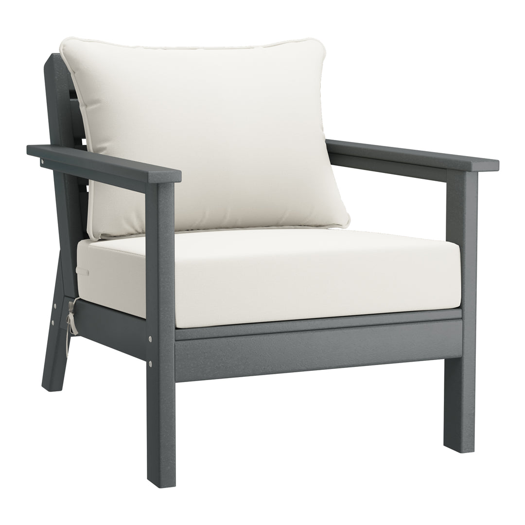 Avalon Outdoor 5-Piece Modular Sectional Patio Furniture Sofa Set