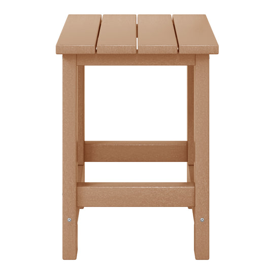 Malibu Kids Outdoor Patio Furniture HDPE Adirondack Square Side Table