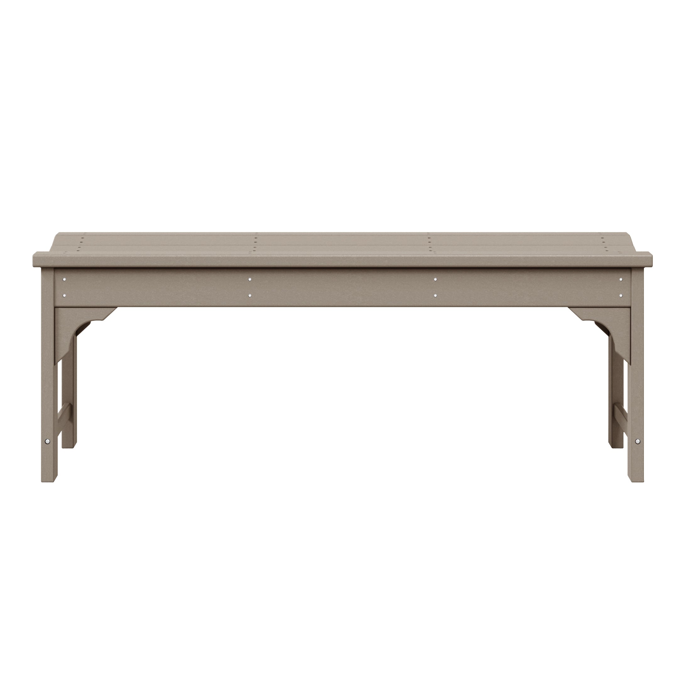 Malibu 48" length backless Poly Wood Outdoor / Garden bench