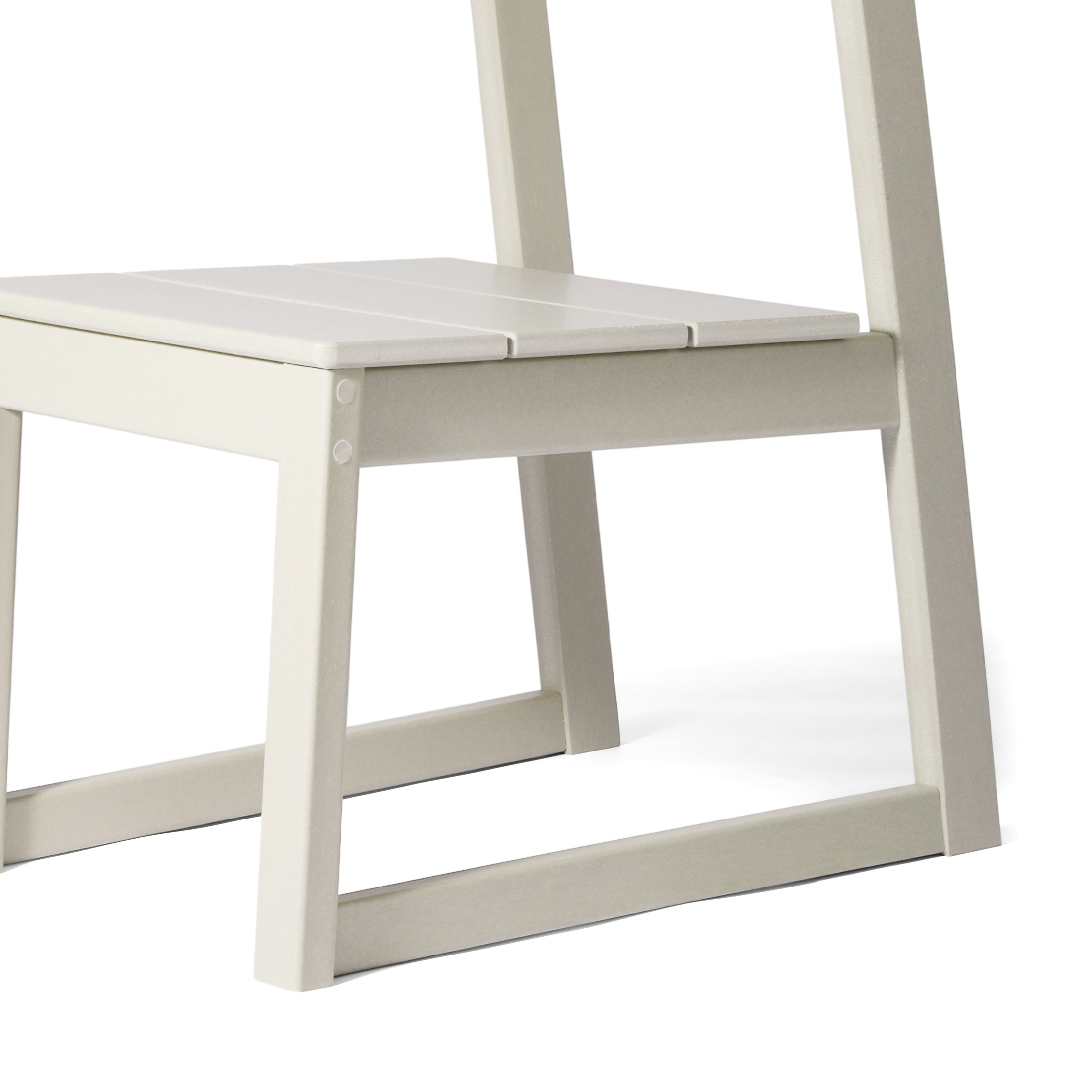 Paloma Modern HDPE Outdoor Armless Patio Dining Chairs (Set of 2)