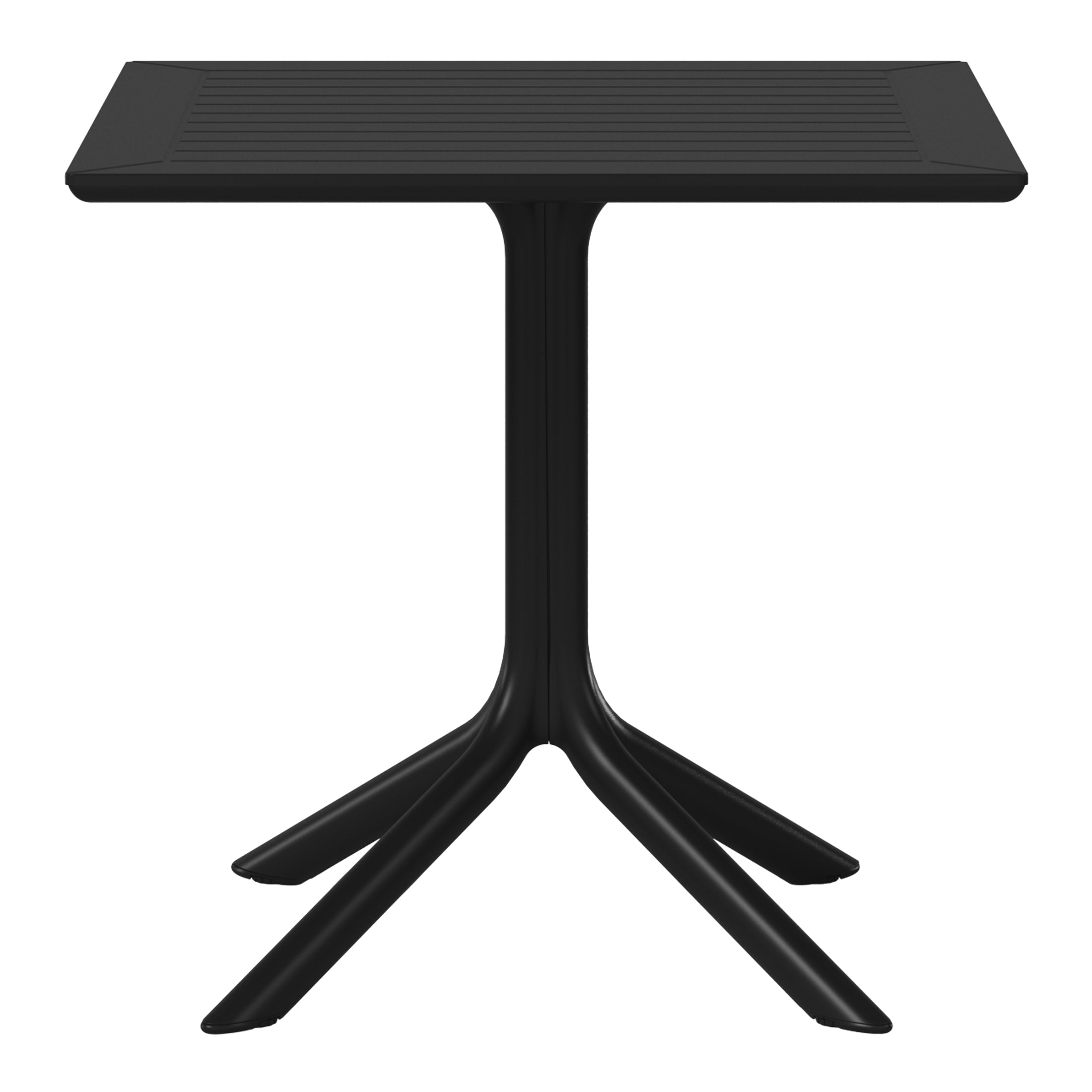 Playa 31.5" Square Outdoor Plastic Resin Patio Dining Table for 4