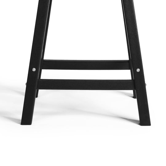 Malibu 24" HDPE Outdoor Patio Counter Height Bar Stools (Set of 2)