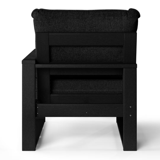 Outdoor Patio HDPE Right Arm Facing Sectional Corner Chair with Patio Cushions