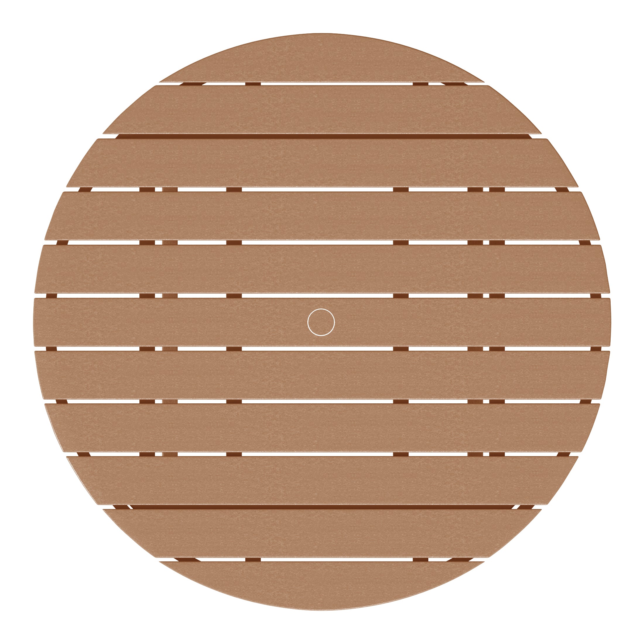 Malibu Low Outdoor HDPE Round Patio Coffee Table