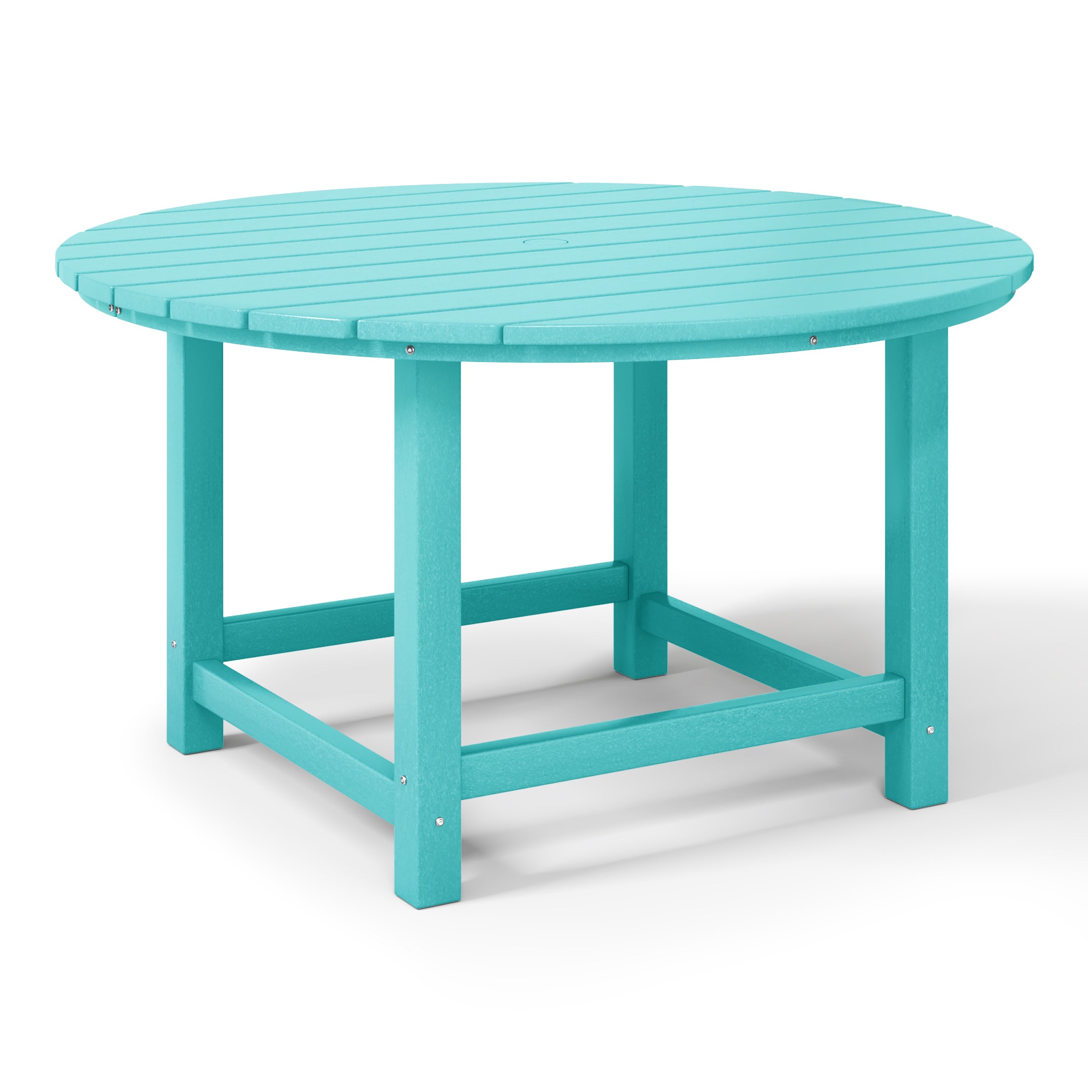 Malibu Kids Outdoor Patio Furniture HDPE 38" Wide Round Dining Table