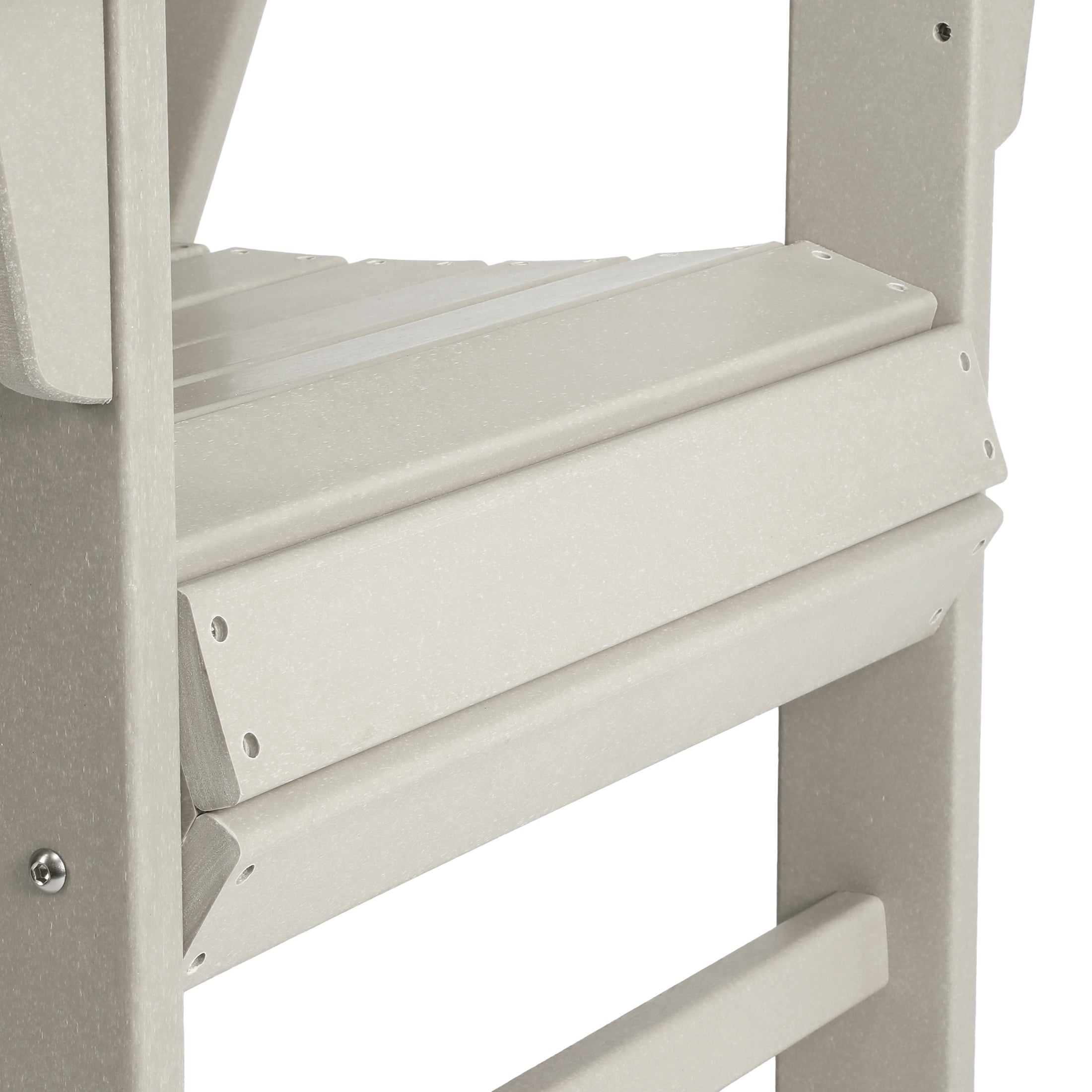 Ashore Outdoor Patio HDPE Plastic Modern Adirondack Dining Chairs (Set of 2)