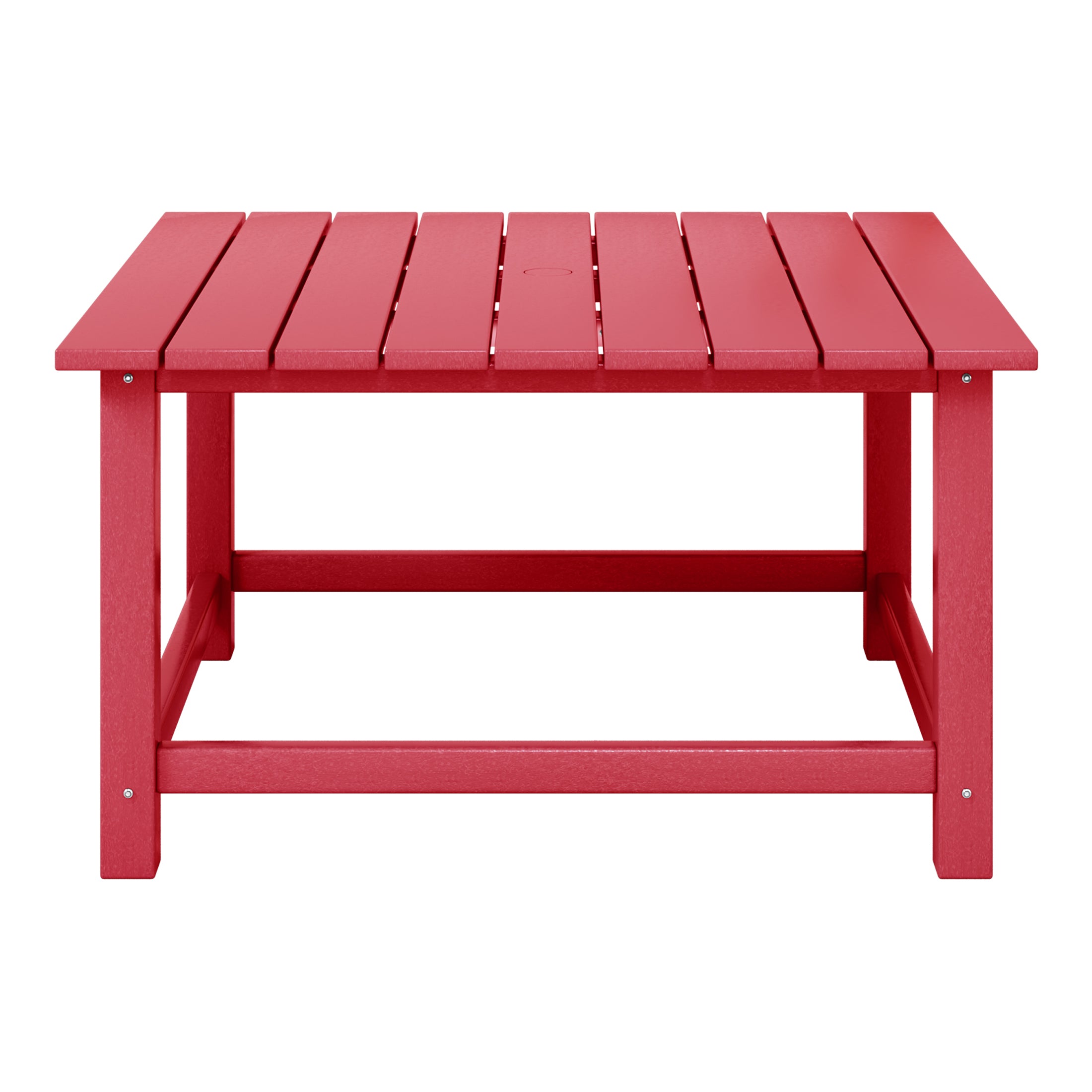 Malibu Low Outdoor HDPE Square Patio Coffee Table