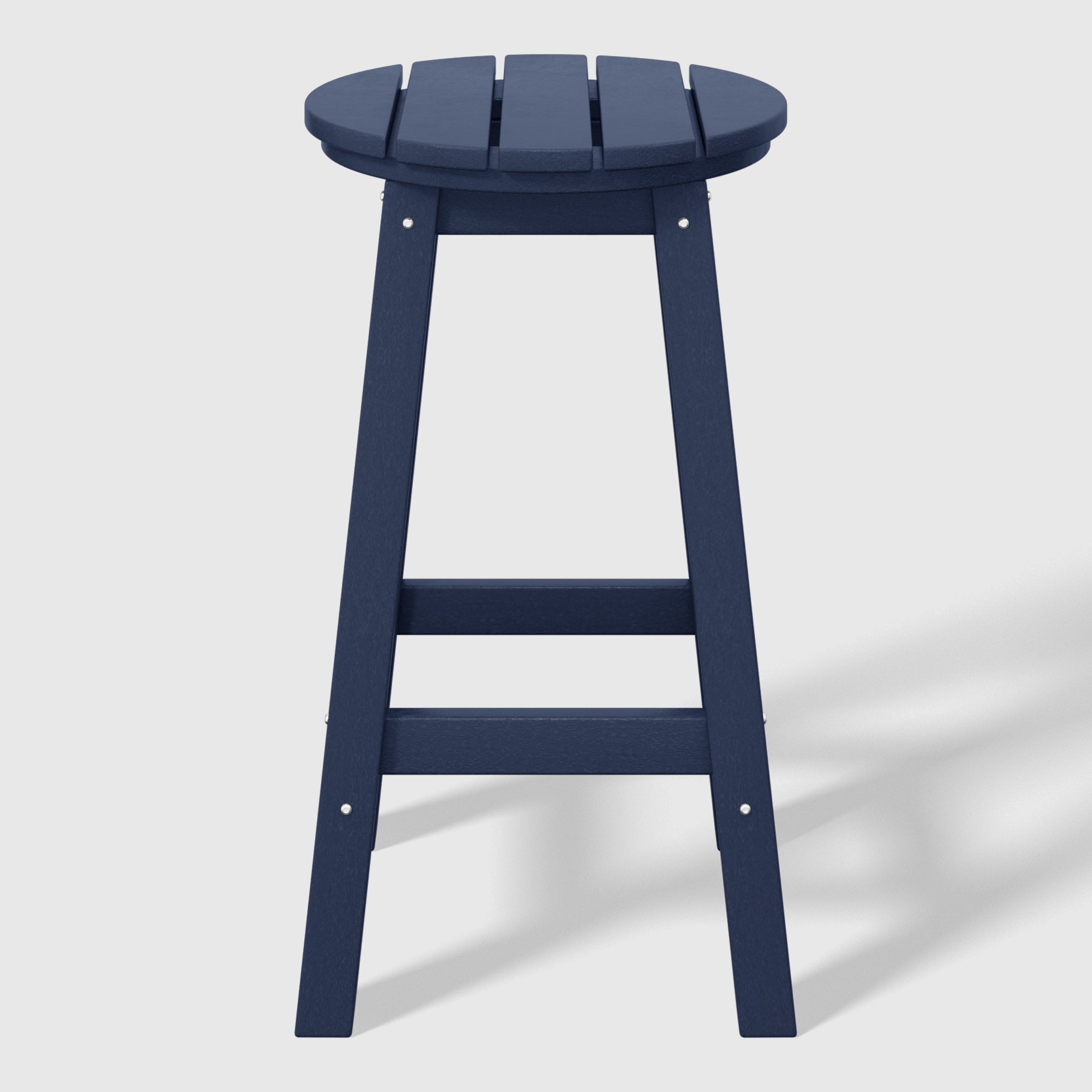 Malibu 24" HDPE Outdoor Patio Round Counter Height Bar Stool
