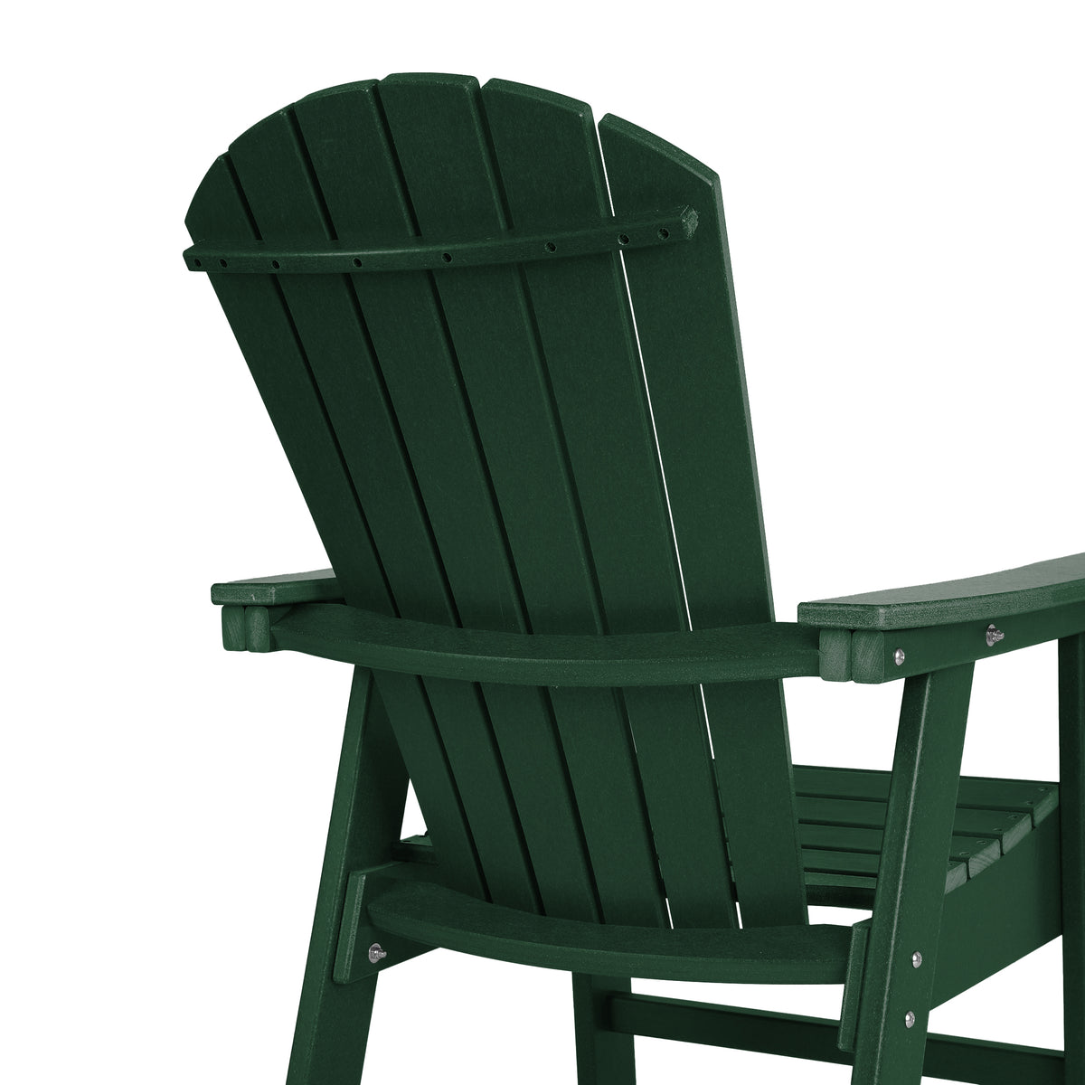 Dylan Outdoor Patio Shell-back Adirondack Dining Chair Weather Resistant