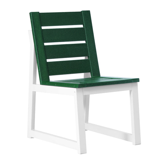 Cape May 9-Piece HDPE Outdoor Furniture Patio Dining Table With Umbrella Hole and Chairs Set For 8