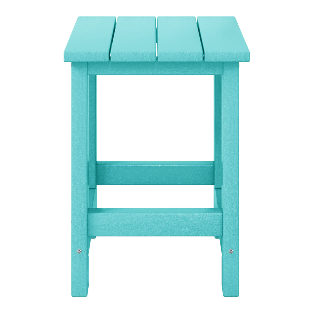 Malibu Kids Outdoor Patio Furniture HDPE Adirondack Square Side Table